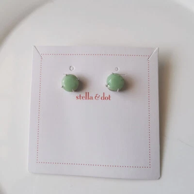 New Stella&Dot Resin Stud Earrings Gift Vintage Women Party Holiday Show Jewelry - Photo 1/3