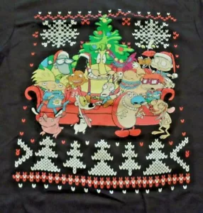Nickelodeon t-shirt Men's MEDIUM black tee new NWT Ren & Stimpy - Picture 1 of 3