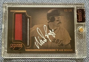 Wade BOGGS🔥2014 Topps Dynasty Encased PATCH Relic AUTO #AP-WB11 3/10 Red Sox💥 - Picture 1 of 2