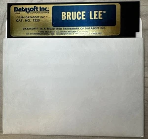 BRUCE LEE Atari Commodore 64 PC Software Game Datasoft Floppy Disc 1984 No. 1220 - Picture 1 of 7