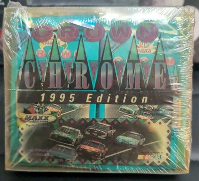 1995 Maxx Nascar Crown Chrome Racing Cards Sealed Box 24 Packs "LIMITED EDITION" - Image 1 of 2