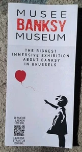 Museo "Banksy" Museo (Bruselas) Gatefold Flyer Exposición inmersiva Bélgica - Imagen 1 de 3