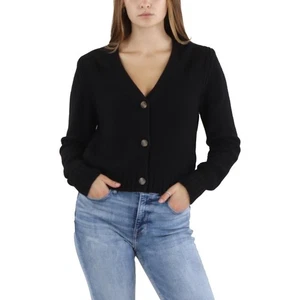 Michael Stars Womens Black Knit Cardigan Sweater M BHFO 5010 - Picture 1 of 2