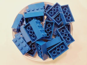 25x - Lego blue brick 2x4 (3001) new - Bild 1 von 1