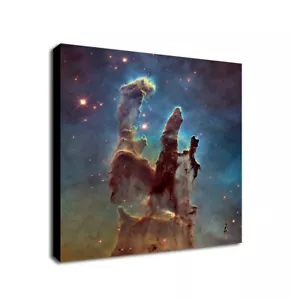 Pillars Of Creation Hubble Space Art - Framed Canvas Wall Art Print  - Picture 1 of 6