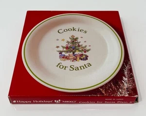 Nikko HAPPY HOLIDAYS 8" Cookies für Santa TELLER BRANDNEU IM KARTON - Bild 1 von 4