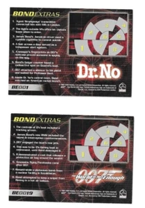 James Bond Die Another Day Rittenhouse 2002 Bond Extra Chase tarjetas BE001-BE0019 - Imagen 1 de 1