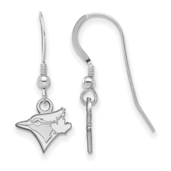 Toronto Blue Jays Bird and Leaf Extra MLB Small Dangle Earrings SS016BLU $89.90 - Image 1 of 1