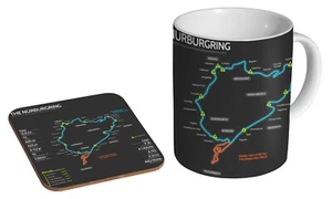 Nürburgring Nurburgring Nordschleife - Coffee / Tea Mug And Coaster Gift Set - Picture 1 of 1