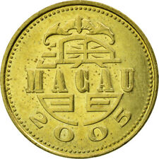 [#588307] Moneta, Macau, 10 Avos, 2005, British Royal Mint, VF(30-35), Mosiądz, 