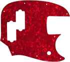 WD Custom Pickguard For Fender Short Scale Mustang Bass PJ #28R Red Pearl/Whi...