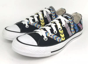 Converse Chuck Taylor All Star Friendship Bracelet Low Sneaker Black Ladies SZ 5 - Picture 1 of 23