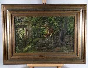 Ölgemälde Caspar Augustin Geiger Münchner Maler Ruine Italien von Diez 1923 - Picture 1 of 4