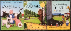 JULIA DONALDSON THE SMARTEST GIANT IN TOWN*A SQUASH AND A SQUEEZE*THE GRUFFALO - Picture 1 of 7