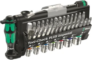 Wera Tool Check Plus Bit Ratchet Set w/ Sockets 39 Pcs SAE Imperial 05056491001 - Picture 1 of 21