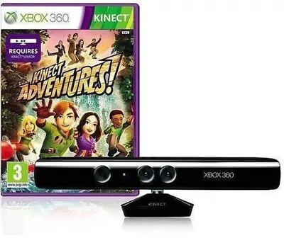 Kinect Xbox 360 Microsoft Originale SLIM-ARCADE + Kinect Adventures ! - Immagine 1 di 3
