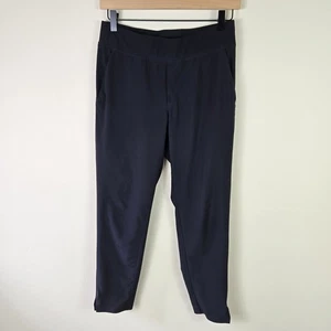 Athleta Brooklyn Ankle Pants Womens 2 Petite Black Stretch Performance Casual - Picture 1 of 13