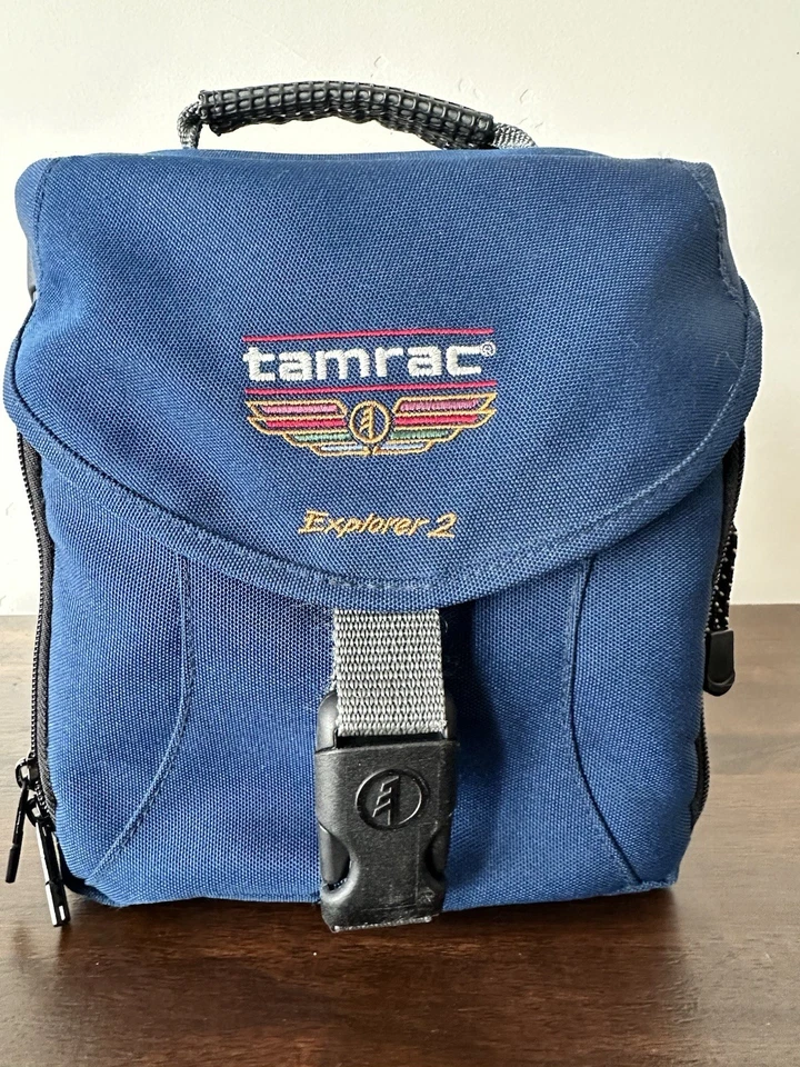 Bolso para cámara Tamrac Explorer 2 estuche para cámara de hombro azul Foto 1 de 4
