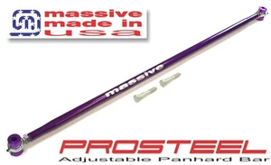 Massive Panhard Adjustable Bar Rod 82-02 F Body Camaro Firebird w Hardware Steel - Picture 1 of 5