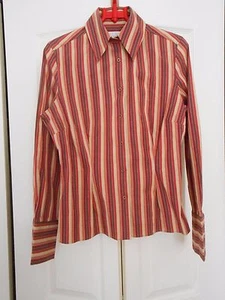 PINK (LONDON) -- STRIPED SHIRT---(USA) 12 - Picture 1 of 3