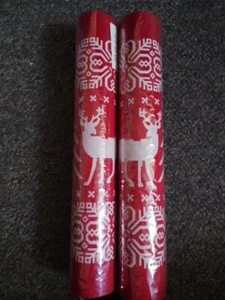 Red Christmas Reindeer Xmas Table Runner Centering For Christmas Dinner - Picture 1 of 7