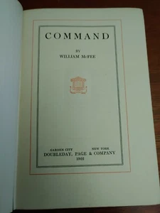 Command by William McFee, Naval story 1922 Hardcover 1st edition, Ocean Sailors - Bild 1 von 7