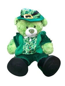 Build A Bear irisches Kleeblatt St Patrick’s Day Lucky Stofftier Plüschtier mit Stiefeln Teddy - Bild 1 von 13