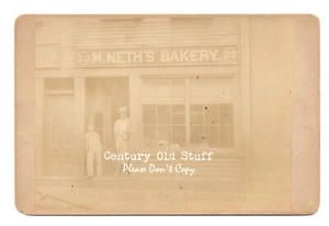 Boston, MA - 1880er Foto von Michael Neth's Bakery in der 22 Fleet Street - Bild 1 von 3