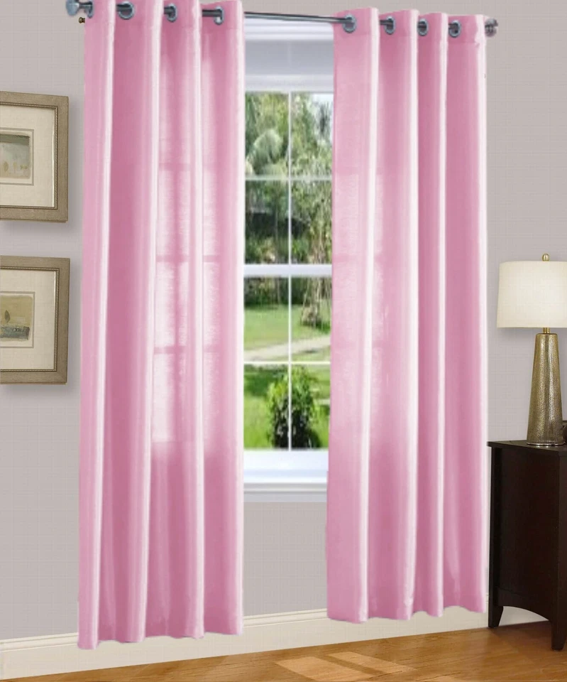 Filtro de luz cortina semi transparente mismo color ambos lados visto a través de 2 paneles Foto 1 de 1