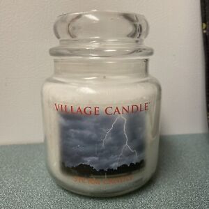 Village Candle  Storm Candle Glass Jar   Limited Edition Lightning -  14 oz