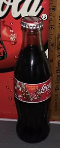 Christmas Haddon Sundbloom Santa 1998 8 onzas vidrio coca - botella de cola - Imagen 1 de 4