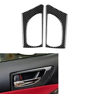 Carbon Fiber Inner Front Door Handle Trim Frame For Lexus IS250 IS350 2014 -18 - Picture 1 of 8