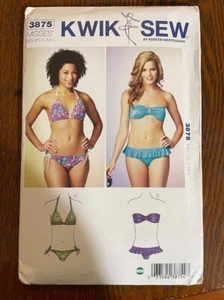 KWIK SEW 3875 BIKINI Swimsuit Pattern XXS-XS-S-M-L - Picture 1 of 2