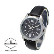 Casio Men's Analog Leather Watch MTPV004L-1B
