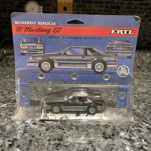 VINTAGE ERTL BLUEPRINT REPLICAS ‘88 FORD MUSTANG GT - 1:43 SCALE - GRAY - HTF! - Picture 1 of 16