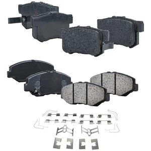 Front and Rear Ceramic Brake Pad Set For 2002-2004 Honda CR-V 2003-2011 Element - Picture 1 of 12