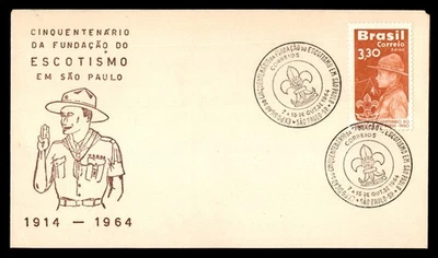 Mayfairstamps Brasil FDC 1964 Boy Scout y Tienda Primer Día Cubierta aau_87839 Foto 1 de 2