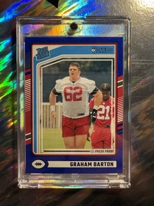 2024 Donruss #380 Graham Barton Press Proof Blue RC Tampa Bay Buccaneers Rookie - Picture 1 of 2