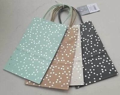 Bolsas de regalo Spritz 4 unidades XS lámina plateada lunares Foto 1 de 4