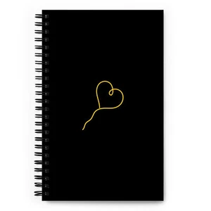 Quaderno palloncino cuore oro - Foto 1 di 3