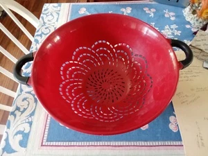 Farberware Soft grips 5 quart Colander Red - Picture 1 of 5