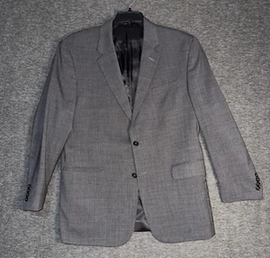 JOS A BANK Men's Gray 100 % WOOL Sport Suit Coat Jacket Blazer 44 R - Picture 1 of 13