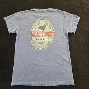 Loggerhead Marinelife Juno Beach FL Blue Short Sleeve T-Shirt Youth L - Picture 1 of 8