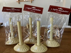 set of 5 Christmas candolier lights plastic drip candles - Picture 1 of 5
