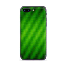 Apple iPhone 7 / 8 Plus Skins Decal Wrap Lime Green carbon fiber look