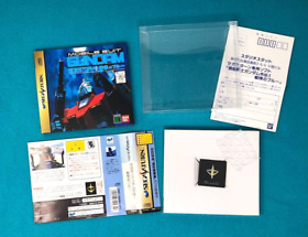 RARE Mobile Suit GUNDAM Side Story I Sega Saturn T-13306G Special Edition w/ PIN