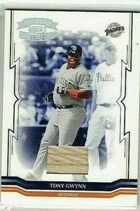 TONY GWYNN 2005 DONRUSS THROWBACK THREADS GAME USED BAT#13/50