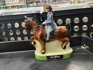 Vintage 1974 Heritage China Ezra Brooks Gaited Horse & Rider Decanter #185 - Picture 1 of 7