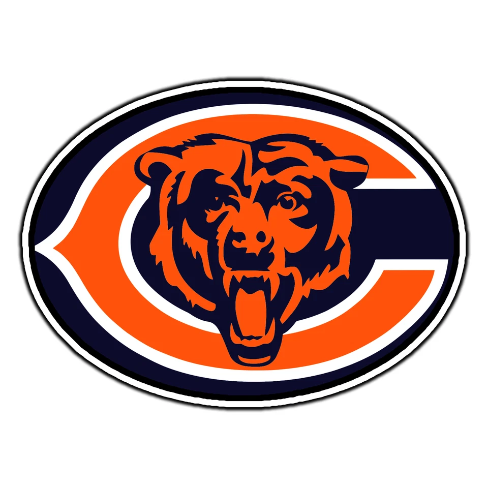Calcomanía de vinilo impermeable con logotipo #5 de los Chicago Bears auto troquelado Foto 1 de 1