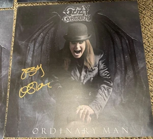 Ozzy Osbourne Signed 12x12 art card Ordinary Man GOLD SHARPIE #2 - Picture 1 of 1